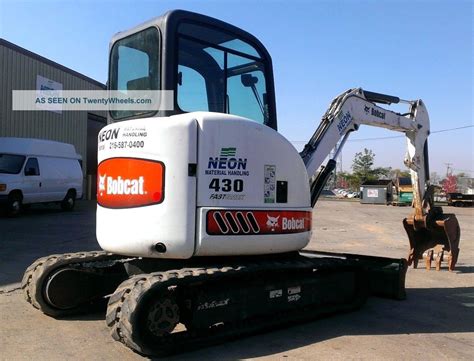 bobcat 430 zhs mini excavator specs|bobcat 430 tracks.